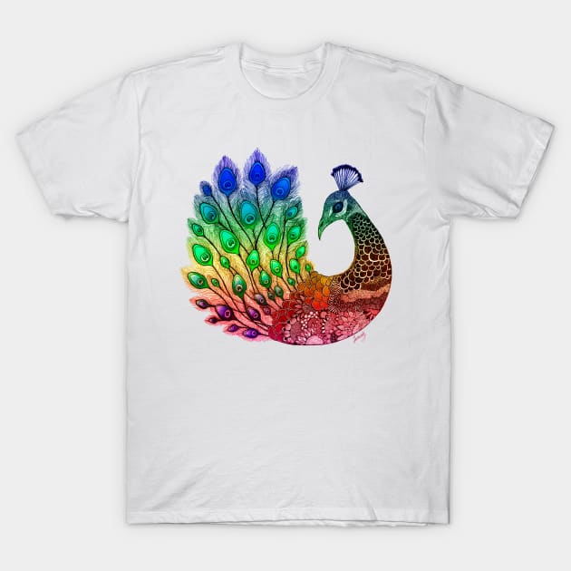 Majestic Peacock T-Shirt by SamuelJ